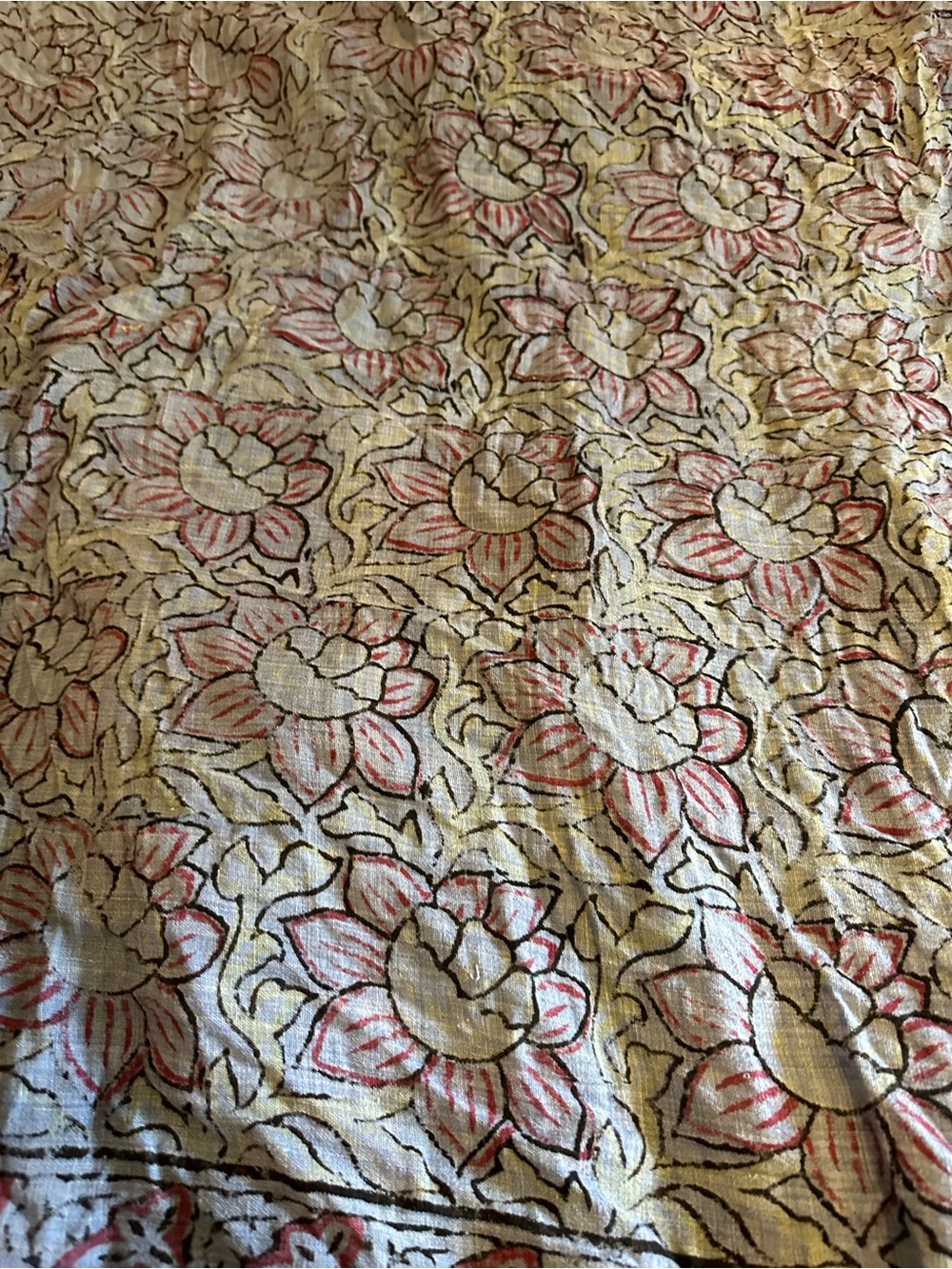 Light weight hand painted tapestry